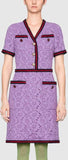 Flower Lace Dress, Purple
