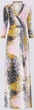 Abstract Paint Maxi Wrap Dress