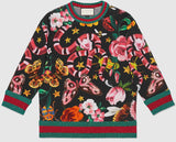Garden Exclusive Printed Sweatshirt in Black - DESIGNER INSPIRED FASHIONS