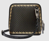 Guccy Mini Shoulder Bag - White, Black, Gold