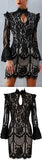 Black Lace Mini Dress