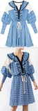 Printed Ruffle-Trim Mini Dress with Drawstring Waist