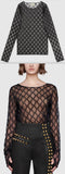 GG Embroidered Tulle T-Shirt | DESIGNER INSPIRED FASHIONS