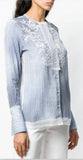 Embroidered Striped Shirt | DESIGNER INSPIRED FASHIONS