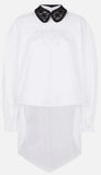 Lace Crotch-Collar Shirt | DESIGNER INSPIRED FASHIONS