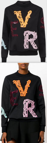 Black Logo-Embroidered Sweatshirt