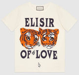 Oversize T-Shirt with Tigers Print