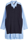 Oversized Striped Cotton Shirt