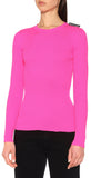 Ribbed Knit Sweater, Neon Pink | DESIGNER INSPIRED FASHIONS