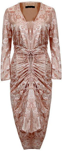 Ruched Midi Dress