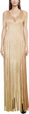 Gold Metallic Fringe Dress