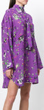 Flared Scarf Neck Blouse/Dress