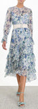 'Moncur' Chevron Frill Dress