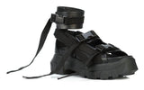 Hiking Spartan Sandals - Black, White, Green, White and Grey