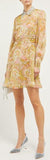 Floral-Print Crystal-Collar Georgette Mini Dress | DESIGNER INSPIRED FASHIONS