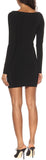 Embellished Zip-Front Mini Dress