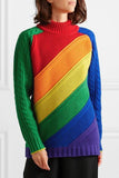 Striped Wool and Cashmere Blend Sweater