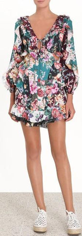 'Allia' Spliced Short Dress | DESIGNER INSPIRED FASHIONS