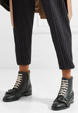 Queercore Embellished Leather Ankle Boots
