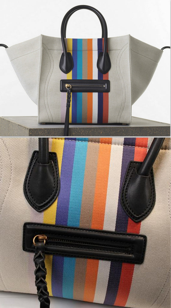 Medium Phantom Luggage Tote in Textile - DESIGNER INSPIRED FASHIONS