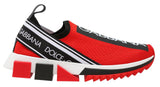 Slip-on Logo Sneakers, Red
