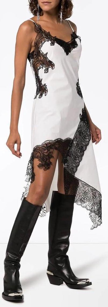 Lace-Trimmed Slip Dress | DESIGNER INSPIRED FASHIONS