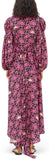 Paula Print Peasant Shirtdress Black/Pink | DESIGNER INSPIRED FASHIONS