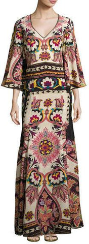 Paisley Printed Gown