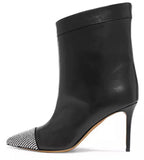 Cha Cha 90 Diamante Leather Boots