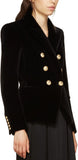 Classic Black Velvet Blazer - DESIGNER INSPIRED FASHIONS