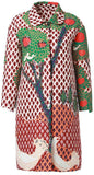 Embellished Vintage Printed Coat - Multi Color - DESIGNER INSPIRED FASHIONS
