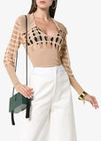 V-neck Polo Cut-Out Sweater
