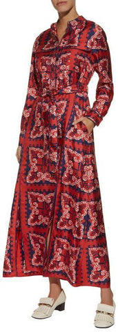 Logo Bandana Print Shirt Dress