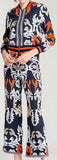 Printed Jacket & Flared Pant Set