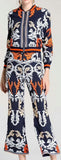 Printed Jacket & Flared Pant Set