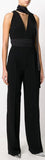 Black Scarf Neck Jumpsuit