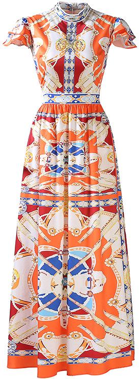 Printed Maxi Dress