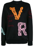 Black Logo-Embroidered Sweatshirt