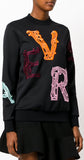 Black Logo-Embroidered Sweatshirt