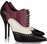 Color-Block Textured-Leather Ankle Boots - DESIGNER INSPIRED FASHIONS
