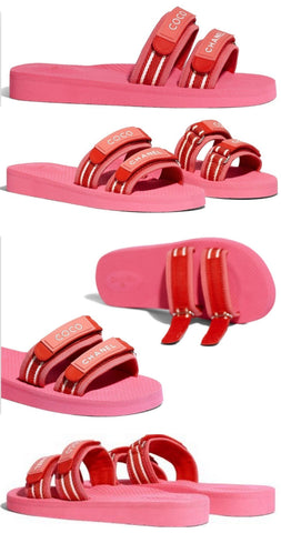 Logo Sandal Mules, Pink