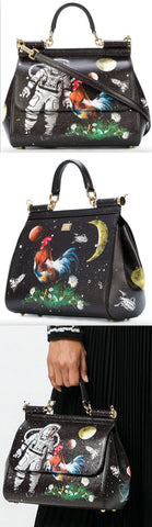 Sicily Astronaut Printed Tote Bag