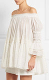 Off-the-shoulder Broderie Anglaise Cotton-Voile Top - DESIGNER INSPIRED FASHIONS