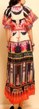Printed Flutter-Sleeve Chiffon Dress | DESIGNER INSPIRED FASHIONS