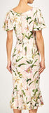 Lily Printed Fluted Cady Dress