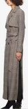 Plaid Trench Coat