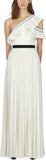 One Shoulder Pleated Maxi Dress