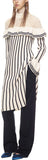 Stripe Knit Ruffle Dress