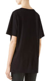 Rainbow Sequin Logo Tee, Black
