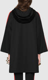 Hooded Jersey Dress, Black